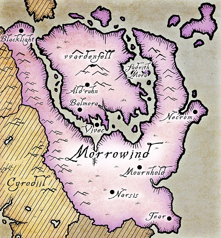 Map of Morrowind